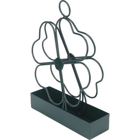 Support de spirale anti-moustique portable, forme trèfle à quatre feuilles, brûle-bâtonnet, pour intérieur et extérieur (1/5)