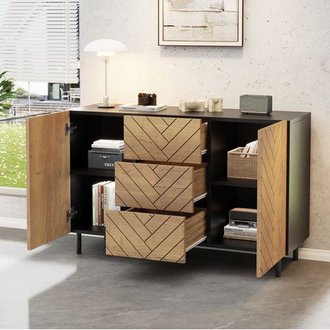 Madia contenitore 3 cassetti e 2 ante 120 cm OKMYHOME (1/5)