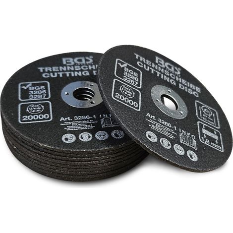 Bgs Technic – Lot de 10 disques abrasifs 75 mm – Pour meuleuses pneumatiques – Régime max 22000 trs/min – Décapage et meulage précis