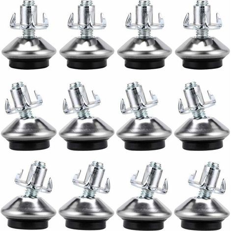 Adjustable swivel leveling feet M6 12 heavy-duty furniture table feet with swivel T-nut, heavy-duty leveling feet for workbenches and DIY projects (1/5)