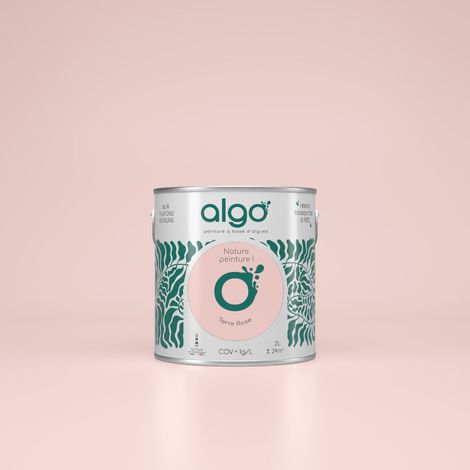 Peinture écologique Algo - Terre Rose - 2L / Satin (1/2)