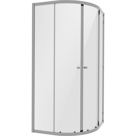 Baridi DH301 Quadrant Shower Entry Enclosure 800 x 800 x 1850mm with 6mm Tempered Glass - Chrome