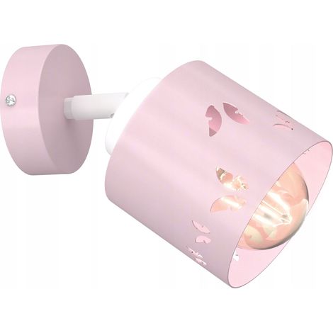 Applique murale pour enfant, plafonnier, applique murale, LED E27, rose (1/5)