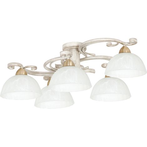 Deckenleuchte AURORA WHITE 5-flmg Ø78cm (1/5)