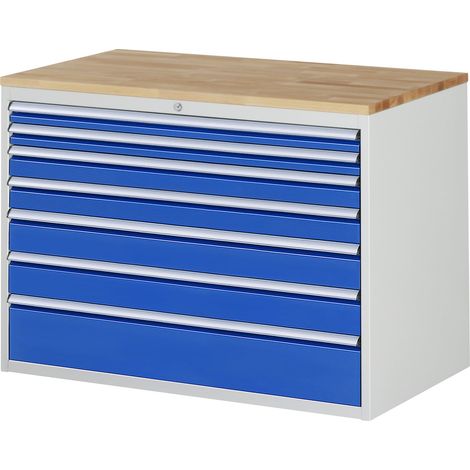 Rau Schubladenschrank Buche-Top und 7 x Schubl.-XXL 2x60 2x90 2x120 1x180mm (1/5)