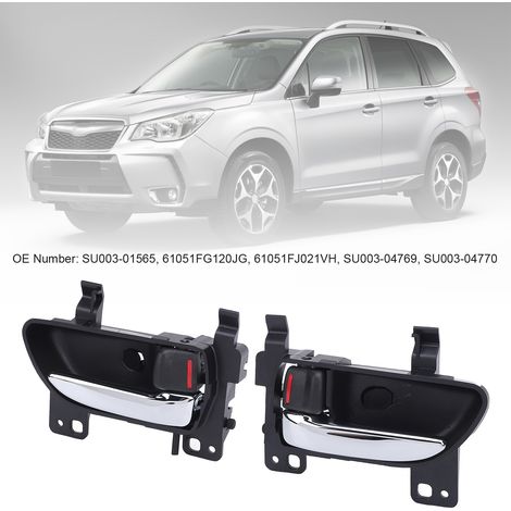 Poignée de Porte Intérieure 61051FG120JG pour Forester/Impreza/Legacy/Outback/86 (2009-2020) - Paire - Design Sportif (1/5)