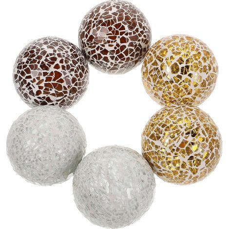 Glass Spheres for Vases and Bowls 6 Multicolor Units for (1/5)