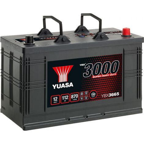 Batterie YUASA Cargo YBX3665 12v 112AH 870A (IDEM 665SHD)