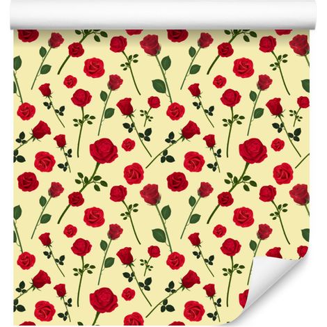 Carta da parati Rose color crema 50x1000 cm (1/5)