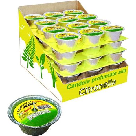 Ceri Citronella In Espositore Vaso Alluminio Mm. 85X40H 60 Pezzi