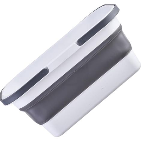 Seau à Serpillière Pliable Portable Facile à Transporter en PP et TPE 15l avec Poignée Seau Multifonction pour Garage et Pêche pour Mop (1/5)