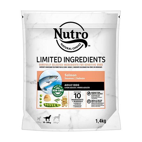 Nutro Ingrdient Limited Ingrdient Adulte Chiens Medium Race, Salm† "N, 1,4 kg