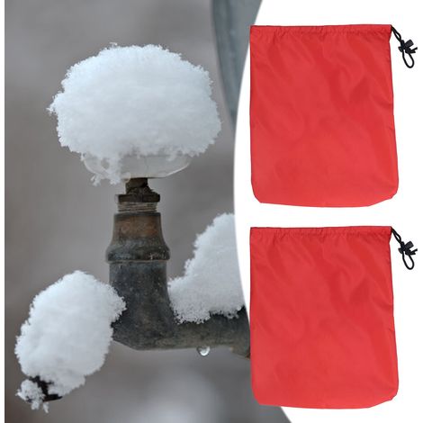 2 Sets/Verkauf. Silberne Polyester-Taft-Schneeschutzhülle, 190 % Silber, Frostschutzhülle für Auto-Rückspiegel, 32 x 27 cm, rot. (1/5)