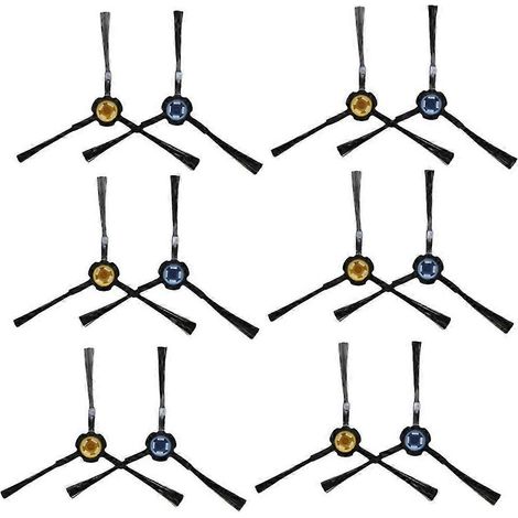 12-teiliges Seitenbürsten-Set für iLife DF45, V8S, V80max und X800 Saugroboter – Ersatzteile