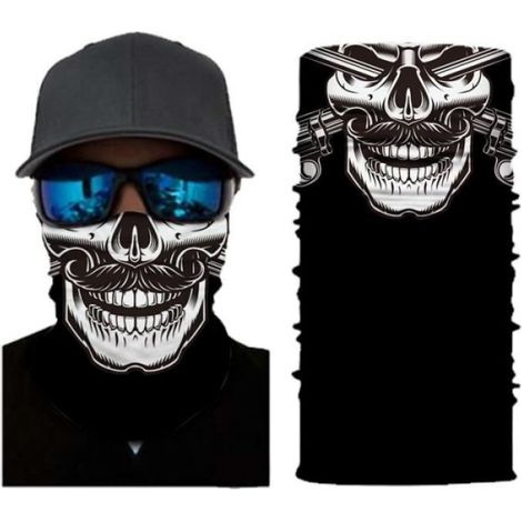 Couleur M228 Bandana chauffe-cou magique 3D, guêtre sans couture, masque facial, cagoule, cyclisme, randonnée, masque d'halloween (1/4)