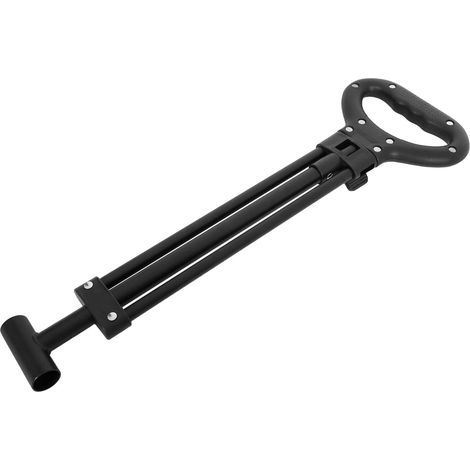 Poignée de Chariot Pliable Barre Télescopique et Base en U Accessoires pour Poignée de Chariot D'extérieur et Jardin Robuste pour Transport Facile (1/5)
