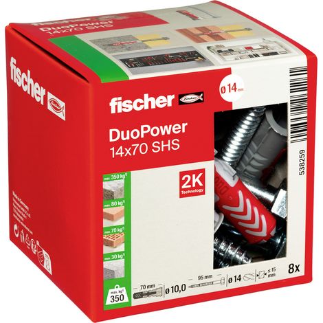 Fischer 8x DUOPOWER 14 x 70 mm S LD - 538259