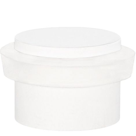 EVI Herrajes Fermaporta Adesivo 28 x 20 mm Gomma Bianca di Silicone Naturale Acciaio Inox Finitura Laccato Ottima Adesione 100% funzionale Mod. I-163-BBL (1/5)