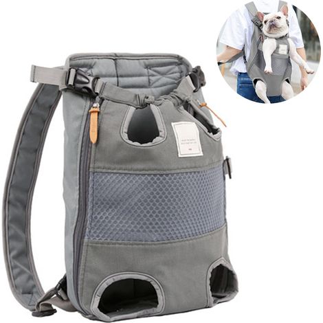 Sac à Dos Transport Chien - Jambes vers l’Avant, Sécurisé pour Voyages et Randonnée