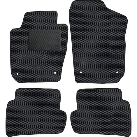 SE006EVAPOD - Juego de alfombrillas de EVA para coche, aptas para Skoda Fabia III y Seat Ibiza IV (con refuerzo adicional) (1/5)