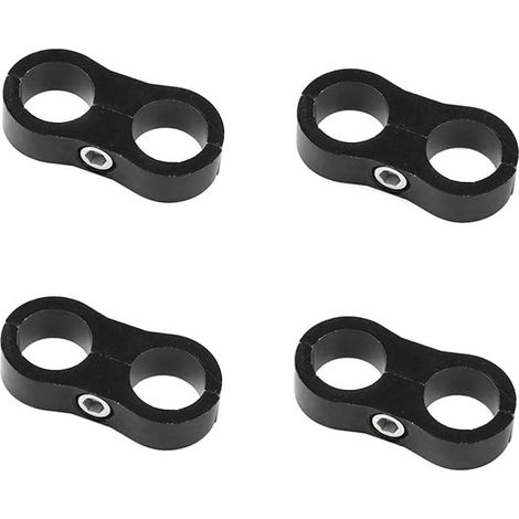 Collier de serrage pour tuyau séparateur, colliers de fixation pour conduite de carburant, adaptateur de connecteur de tuyau en aluminium pour conduite de carburant 3/8", conduite d'huile AN6-AN10, AN