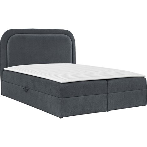 Lit boxspring Color, Coral 80, Double, Continental, 160x200, Tissu, Disponible, 164x208x122cm (1/5)