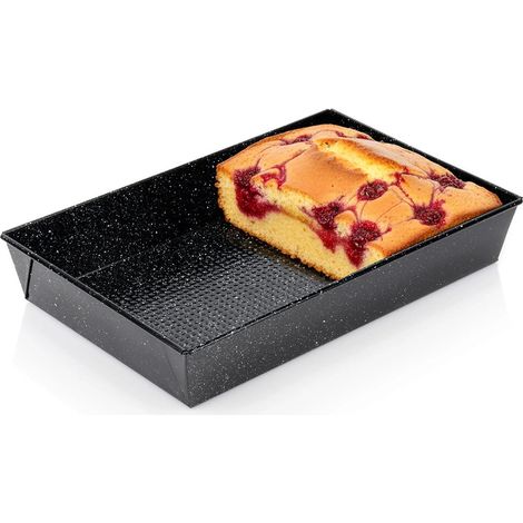 Teglia antiaderente in acciaio al carbonio, 36x24x6 cm