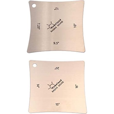 En acier inoxydable, touche de guitare, touche, écrou de selle, jauges de rayon, outil de mesure, ensemble de 2 (1/5)