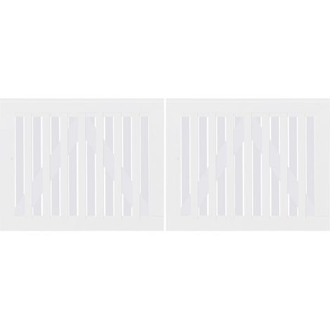 Plus Doppeltor Nagano 200 x 80 cm RAL 9010 Weiß
