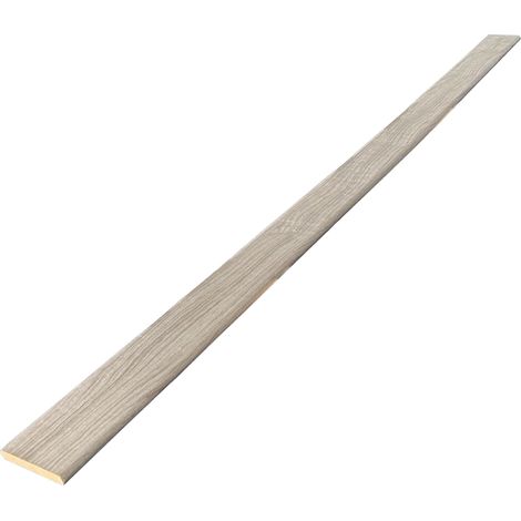 Lot de 5 Plinthes MDF Plaquées Chêne, L.2 m x l.9,8 cm x Ep.9 mm (1/5)
