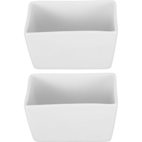 Rechteckiger Zuckerbehälter und 2 Stück aus Keramik mit Luftdichtem Deckel Leicht zu Reinigen Zuverlässig in Weißem Design für Kaffeetische und Esstische (1/5)