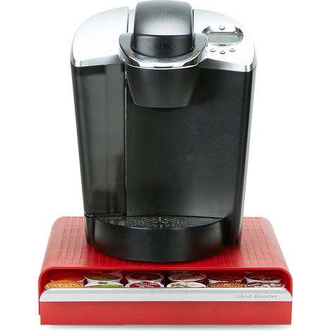 Mind Reader Anchor - Cassettiera per 36 capsule di caffè, alluminio, Hero Red, 13.19" x 12.91" x 2.64" (Length x Width x Height) (1/5)
