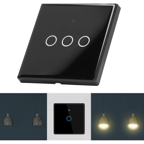 Interrupteur tactile Graffiti, panneau de commande d'éclairage intelligent sans fil, interrupteur intelligent WiFi, commande vocale Alexa, 100-250 V (1/5)