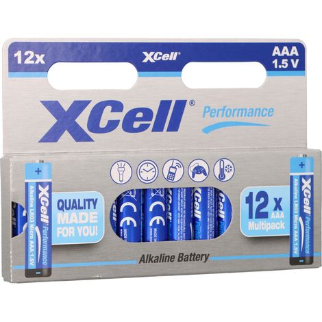 XCell Micro (AAA)-Batterie Alkali-Mangan 1.5 V 12 St. (1/5)
