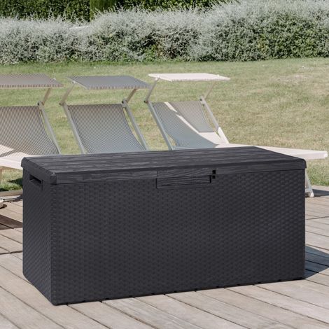 Baule cassapanca Multiuso Portofino Plus Lt.340 Colore Antracite cm.123x54x55h. (1/5)