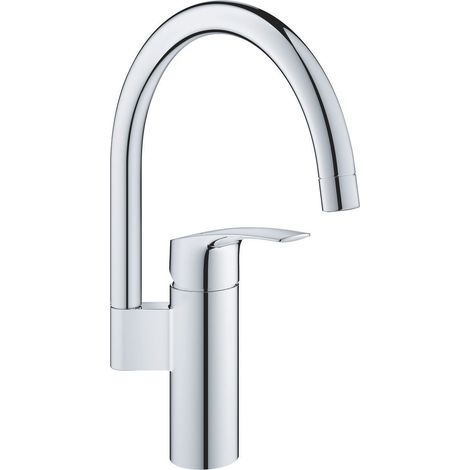 Miscelatore lavello Grohe Eurosmart bocca alta girevole cromo