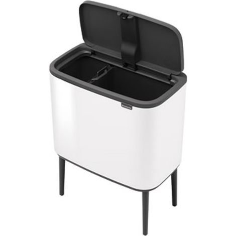 Cubo bo touch bin blanco 11+23 l brabantia