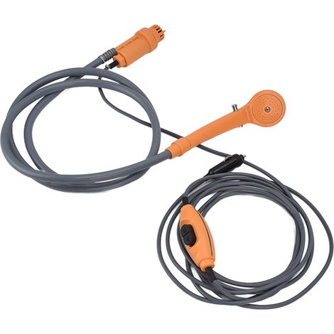 Douche portable de camping 12V DC, kit de douche extérieur avec pompe, idéal pour camping, lavage de voiture et voyages. (1/5)