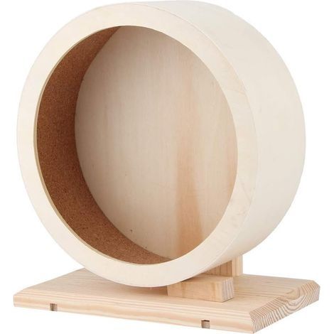 L Hamster Running Wheel Hamster Silent Exercice Wheel Hamster Silent Running Wheel Pet Hamster Jouet, Support en Bois (M (110 x 295 x 1,2 mm / 4,33 x 11,61 x 0,05 Pouce)) (1/4)