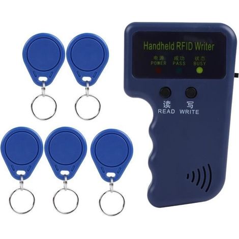 Copieur RFID Portable,Tangxi Lecteur de Fabrication de Cartes RFID 125KHZ RFID ID Carte Écriture/Copieur/Duplicateur Portable+5PCS (1/4)