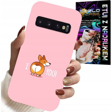 Hülle für Samsung Galaxy S10 – lustiges Muster „Ich liebe dich“-Hunde-Hülle (1/5)