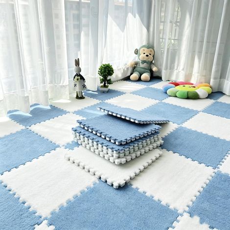 Lot de 12 tapis en mousse à emboîter bicolore (1/5)