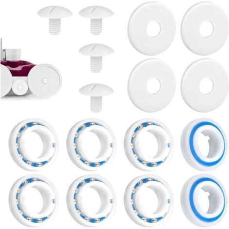 Pool Cleaner Rebuild Kit, Includes 8 C60 Wheel Ball Bearings 4 C55 Wheel Screws and 4 C64 Washers Pool Cleaner Replacement Parts for Polaris 280 180 (1/4)
