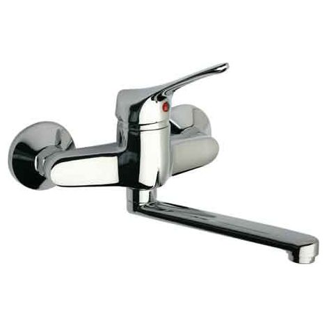 Rubinetto Miscelatore Monocomando Lavello a Muro Pilot Paini Cromo