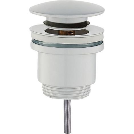Piletta click clack tonda universale bianca opaca 1"1/4  Tecom