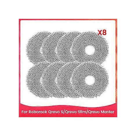 Lot de 8 lingettes de rechange pour aspirateur robot Qrevo S, Qrevo Slim et Qrevo Master. (1/5)