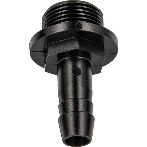 tecuro Schlauchtülle Ø 10 mm x 1/2 Zoll Außengewinde (G), PP schwarz