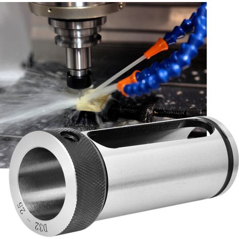 Douille porte-outil de haute précision en acier 40Cr pour tour CNC et fraisage, adaptateur de douille D32-18/D32-20/D32-25 (1/5)