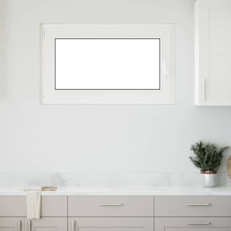 Ventana de sótano "RISOR" 100x70 cm oscilobatiente DIN izquierda blanca vidaXL