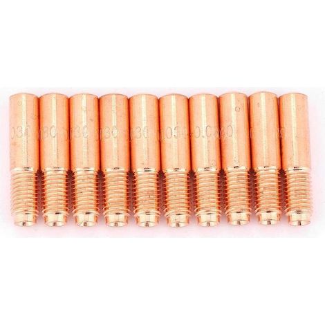 Lot 10 pointes contact soudage MIG – 0.8mm (030") – pour broyeur 000067 (1/5)